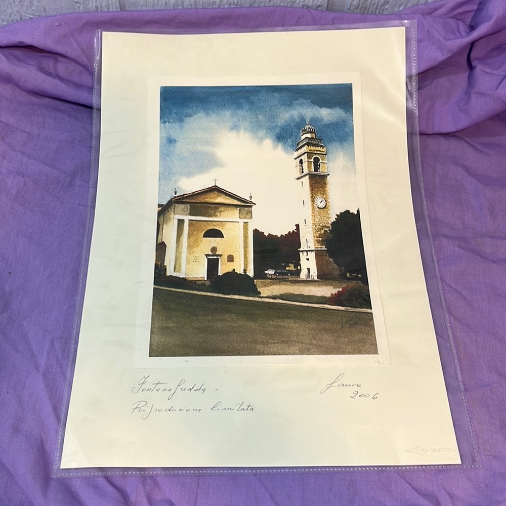 Print of Fontannafredda Italy